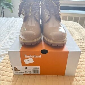 Timberland Glossy Beige Boots